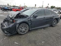 Salvage cars for sale from Copart Colton, CA: 2021 Toyota Camry SE