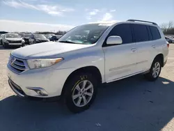 Salvage cars for sale at San Antonio, TX auction: 2011 Toyota Highlander Base