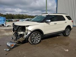 Salvage cars for sale from Copart Apopka, FL: 2018 Ford Explorer Platinum
