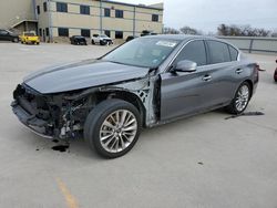 Infiniti Q50 Luxe salvage cars for sale: 2021 Infiniti Q50 Luxe