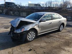 Salvage cars for sale from Copart Marlboro, NY: 2014 Volkswagen Passat S