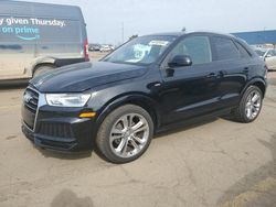 Salvage cars for sale from Copart Woodhaven, MI: 2018 Audi Q3 Premium