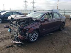 Salvage cars for sale at Elgin, IL auction: 2017 Ford Fusion Titanium Phev