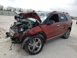 Salvage cars for sale at New Braunfels, TX auction: 2014 Ford Explorer Limited