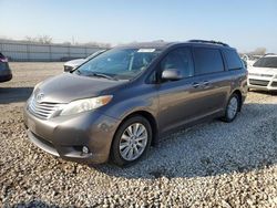 Salvage cars for sale from Copart Kansas City, KS: 2011 Toyota Sienna XLE
