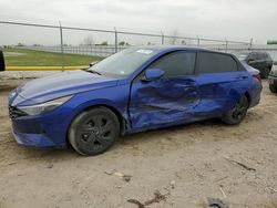 Salvage cars for sale at Houston, TX auction: 2021 Hyundai Elantra SEL