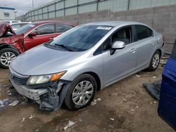 Honda salvage cars for sale: 2012 Honda Civic LX