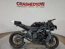 Salvage motorcycles for sale at Dallas, TX auction: 2022 Yamaha YZFR7