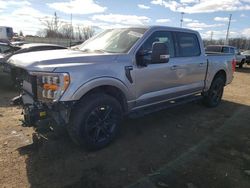 Salvage cars for sale at Woodhaven, MI auction: 2023 Ford F150 Supercrew