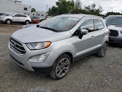Salvage cars for sale from Copart Opa Locka, FL: 2020 Ford Ecosport Titanium