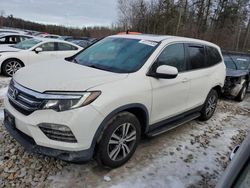 Salvage cars for sale at Candia, NH auction: 2016 Honda Pilot EXL