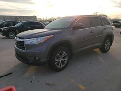 Toyota salvage cars for sale: 2015 Toyota Highlander LE