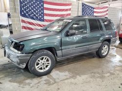 Salvage cars for sale from Copart Columbia, MO: 2002 Jeep Grand Cherokee Laredo
