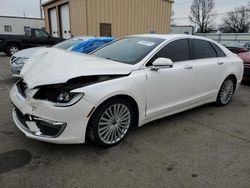 Salvage cars for sale at Moraine, OH auction: 2017 Lincoln MKZ Hybrid Reserve