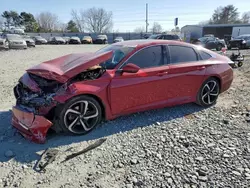 Salvage cars for sale at Mebane, NC auction: 2018 Honda Accord Sport