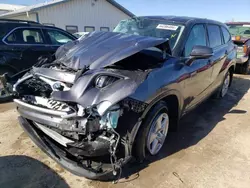 Salvage cars for sale at Pekin, IL auction: 2021 Toyota Highlander Hybrid LE