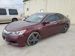 Salvage cars for sale from Copart Haslet, TX: 2016 Honda Accord Sport