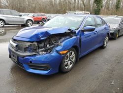 Vehiculos salvage en venta de Copart Glassboro, NJ: 2016 Honda Civic LX