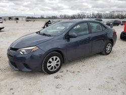 Salvage cars for sale from Copart New Braunfels, TX: 2016 Toyota Corolla L