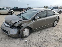 Salvage cars for sale at Houston, TX auction: 2008 Honda Civic Hybrid