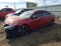 Salvage cars for sale at Chicago Heights, IL auction: 2023 Hyundai Elantra N Line