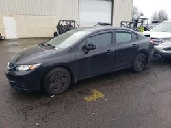 Honda Civic LX salvage cars for sale: 2013 Honda Civic LX