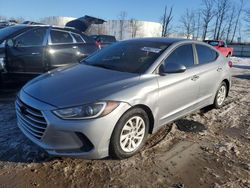 Salvage cars for sale at Central Square, NY auction: 2017 Hyundai Elantra SE