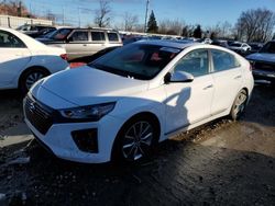 Salvage cars for sale at Lansing, MI auction: 2018 Hyundai Ioniq Limited