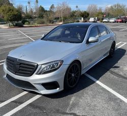 Salvage cars for sale from Copart Van Nuys, CA: 2014 Mercedes-Benz S 63 AMG