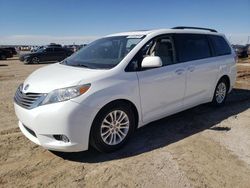 Salvage cars for sale at Amarillo, TX auction: 2013 Toyota Sienna XLE