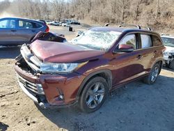 Salvage cars for sale at Marlboro, NY auction: 2019 Toyota Highlander Limited