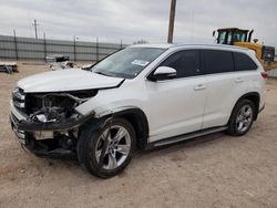 Salvage cars for sale from Copart Andrews, TX: 2019 Toyota Highlander Limited