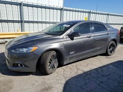 Salvage cars for sale at Dyer, IN auction: 2016 Ford Fusion Titanium Phev