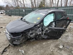 Salvage cars for sale at Candia, NH auction: 2020 Ford Ecosport Titanium