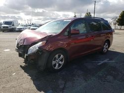 Vehiculos salvage en venta de Copart Rancho Cucamonga, CA: 2014 Toyota Sienna LE