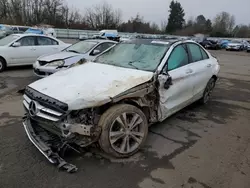 Mercedes-Benz salvage cars for sale: 2016 Mercedes-Benz C 300 4matic