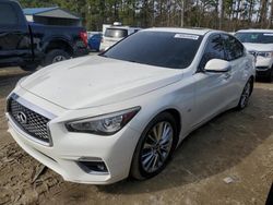 Salvage cars for sale from Copart Seaford, DE: 2018 Infiniti Q50 Luxe