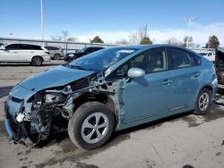 Salvage cars for sale from Copart Littleton, CO: 2015 Toyota Prius