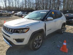 Jeep Compass salvage cars for sale: 2018 Jeep Compass Limited