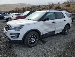 Salvage cars for sale from Copart Reno, NV: 2017 Ford Explorer Sport