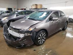 Honda Civic EXL salvage cars for sale: 2015 Honda Civic EXL