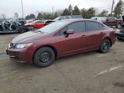 Salvage cars for sale at Denver, CO auction: 2013 Honda Civic LX