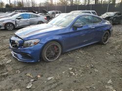 Salvage cars for sale at Waldorf, MD auction: 2019 Mercedes-Benz C 63 AMG-S