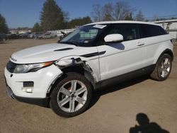 Salvage cars for sale at Finksburg, MD auction: 2013 Land Rover Range Rover Evoque Pure Plus