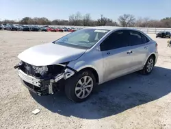 Salvage cars for sale from Copart San Antonio, TX: 2022 Toyota Corolla LE