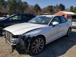 Salvage cars for sale at Mendon, MA auction: 2021 Volvo S60 T6 Momentum