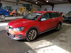 Volkswagen Golf salvage cars for sale: 2017 Volkswagen Golf Alltrack S