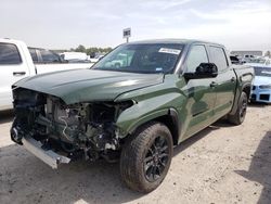 Salvage cars for sale from Copart Houston, TX: 2023 Toyota Tundra Crewmax SR