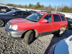 Hyundai salvage cars for sale: 2003 Hyundai Santa FE GLS