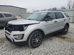 Salvage cars for sale at Wayland, MI auction: 2017 Ford Explorer Sport